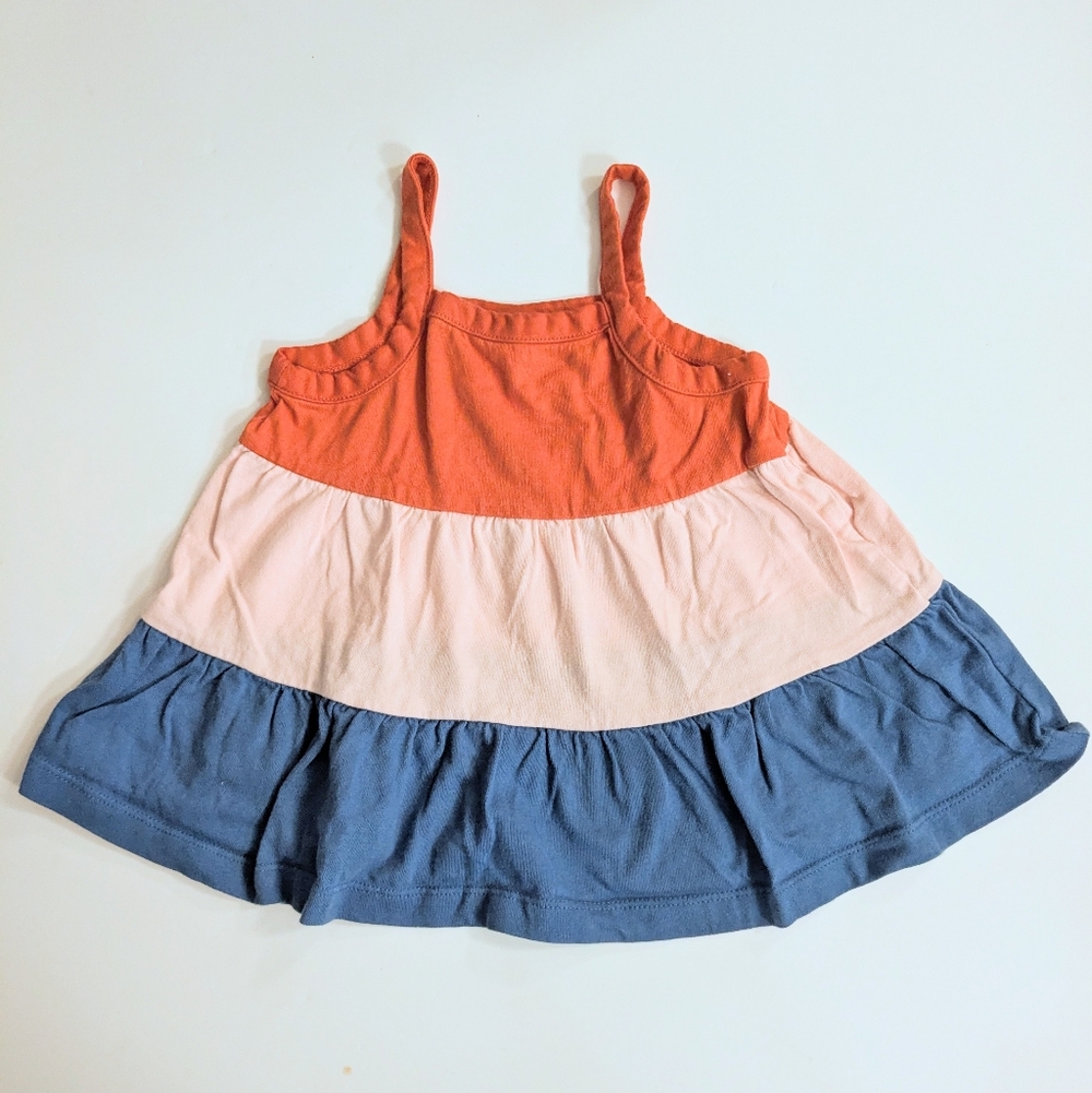 Hanna Anderson Twirly Colorblock Tank Top Girls 2T